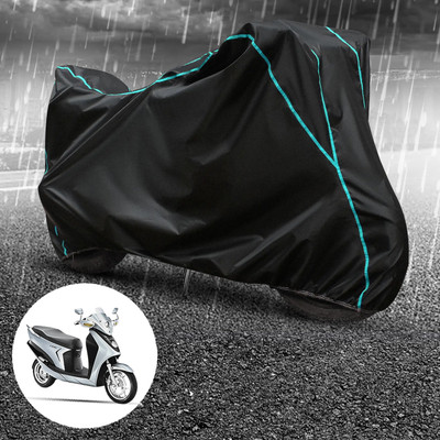GOSHIV-car and bike accessories Waterproof Two Wheeler Cover for Hero(Leap Hybrid SES, Black)