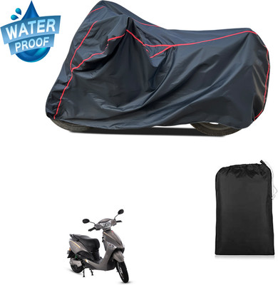 PAGORA Waterproof Two Wheeler Cover for Hero(Electric Optima BS6, Black)