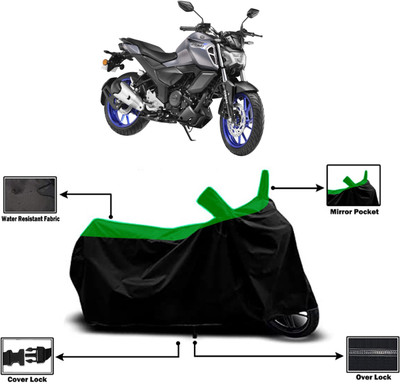 Amexride Two Wheeler Cover for Yamaha(FZS-FI BS6, Green)
