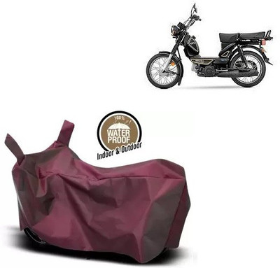 OliverX Waterproof Two Wheeler Cover for TVS(XL 100 Heavy Duty, Maroon)