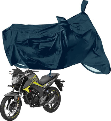RiderShine Waterproof Two Wheeler Cover for Honda(CB Hornet 160R, Black)