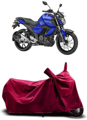 Coxtor Waterproof Two Wheeler Cover for Yamaha(FZ FI BS6, Maroon)