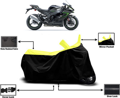 Amexride Two Wheeler Cover for Kawasaki(Ninja ZX-10R, Yellow)