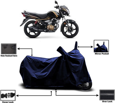 Amexride Two Wheeler Cover for TVS(Victor Premium, Blue)