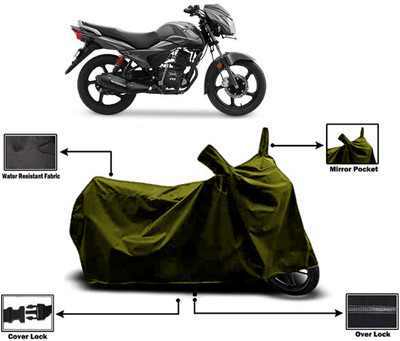 Amexride Two Wheeler Cover for TVS(Victor BS6, Green)