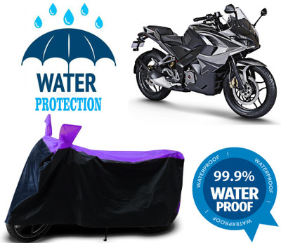 RTS COLLECTIONS Waterproof Two Wheeler Cover for Bajaj(Pulsar 220 DTS-i, Multicolor)