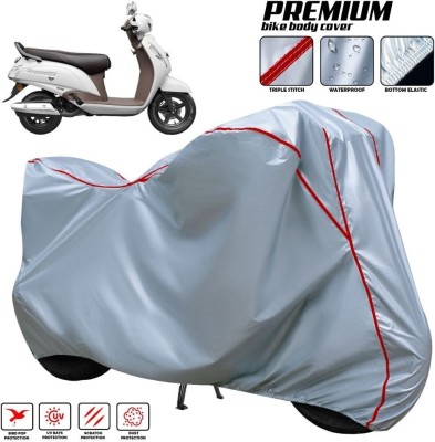 xodi Waterproof Two Wheeler Cover for Suzuki(Access SE, Silver, Red, Multicolor)