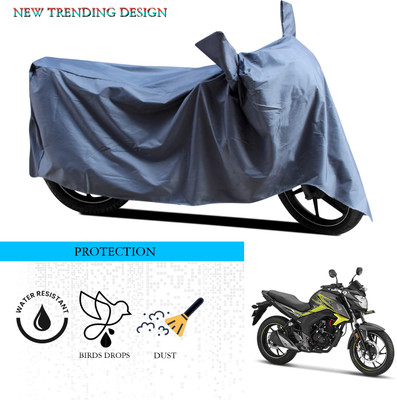 ANTHUB Waterproof Two Wheeler Cover for Honda(CB Unicorn 160, Grey)