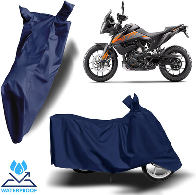 ROYAL AUTO MART Waterproof Two Wheeler Cover for KTM(390 Adventure, Blue)