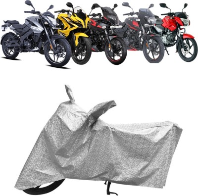 AUTOCAD Waterproof Two Wheeler Cover for Bajaj(Pulsar 125, Silver)