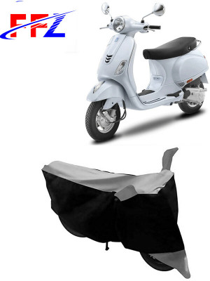 FFZ Waterproof Two Wheeler Cover for Vespa(Vespa LX 125, Black, Grey)