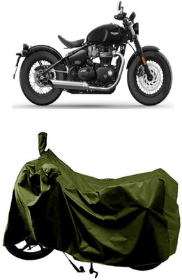 SUGASHRI Waterproof Two Wheeler Cover for Triumph(Bonneville Bobber BS6, Green)
