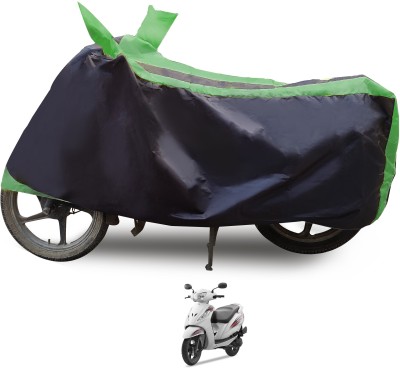 Euro Care Waterproof Two Wheeler Cover for TVS(Wego, Green)