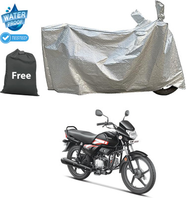GOSHIV-car and bike accessories Waterproof Two Wheeler Cover for Hero(Silver)