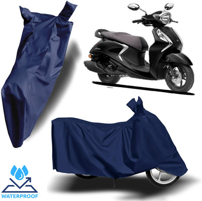Autoinnovation Waterproof Two Wheeler Cover for Yamaha(Fascino 125, Blue)
