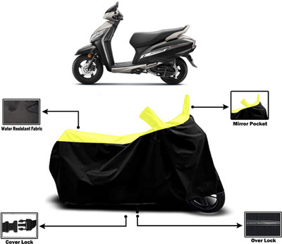 Amexride Two Wheeler Cover for Honda(Activa 125, Yellow)