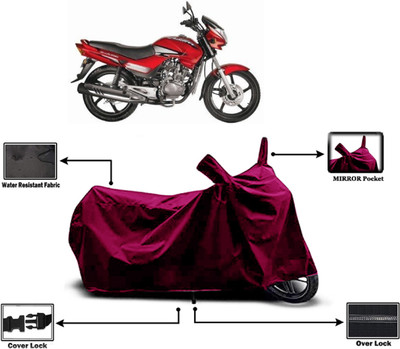Amexride Two Wheeler Cover for Hero(Ambition, Maroon)