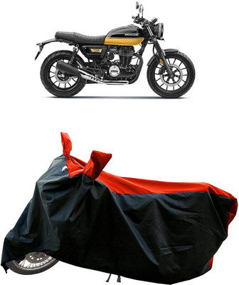 KEDIT Two Wheeler Cover for Honda(Hness CB350, Red, Black)