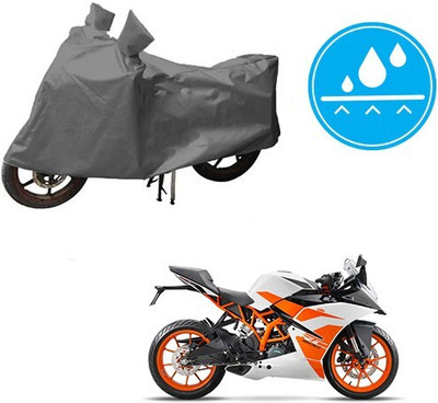 DeepShakshi AUTOMOTIVE Waterproof Two Wheeler Cover for KTM(Duke 200, Grey)