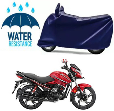Furious3D Two Wheeler Cover for Hero(Glamour i3s, Blue)