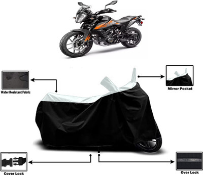 Amexride Two Wheeler Cover for KTM(390 Adventure BS6, White)