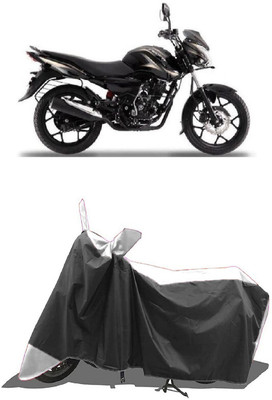 SUGASHRI Waterproof Two Wheeler Cover for Bajaj(Discover 150 s, White, Black)