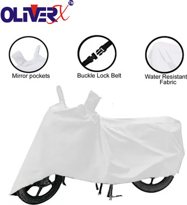 OliverX Waterproof Two Wheeler Cover for Bajaj(Pulsar 220 DTS-i, White)