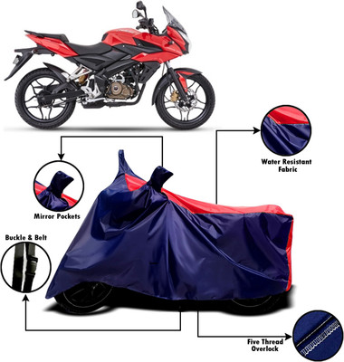 XOCAVO Two Wheeler Cover for Bajaj(Pulsar AS 150, Red, Blue)