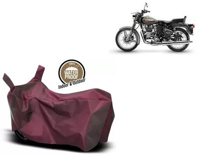 OliverX Waterproof Two Wheeler Cover for Royal Enfield(Bullet 500, Maroon)