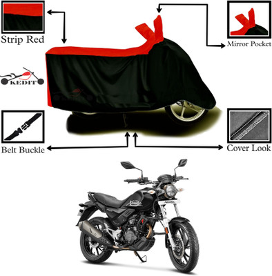 KEDIT Two Wheeler Cover for Hero(Xpulse 200T, Red, Black)