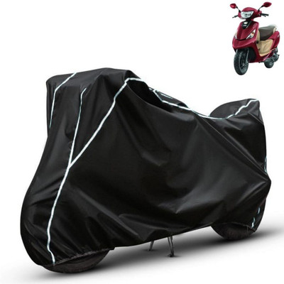 Amikan Waterproof Two Wheeler Cover for TVS(Scooty Zest 110 BS6, Black)