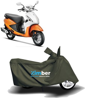 ZIMBER Two Wheeler Cover for Hero(Pleasure, Green)