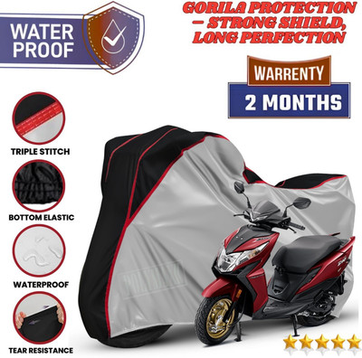 POLYMAXX Waterproof Two Wheeler Cover for Honda(Dio, Silver)