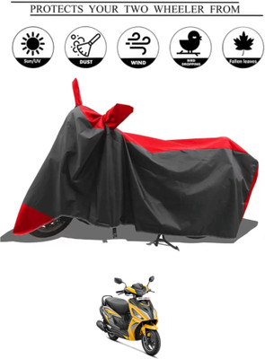 RAQTRO Waterproof Two Wheeler Cover for Hero(Maestro Edge 125, Red, Black)