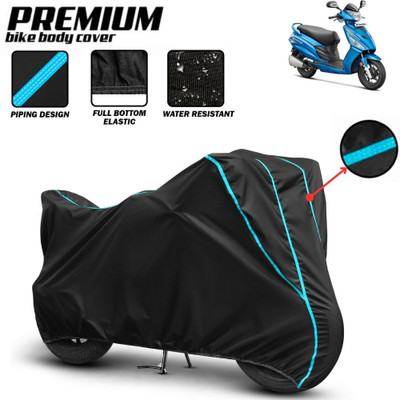 Mwiss Waterproof Two Wheeler Cover for Hero(Maestro, Black, Red)