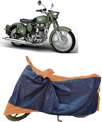 AutoKick Two Wheeler Cover for Royal Enfield(Battle Green, Multicolor)