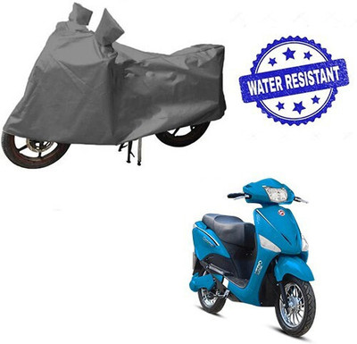 MMSSTAR Waterproof Two Wheeler Cover for Hero(Electric, Grey)