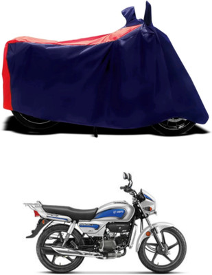 MMSSTAR Waterproof Two Wheeler Cover for Hero(Splendor Plus, Red, Blue)