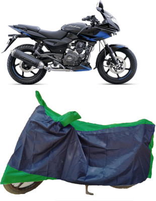 AutoFave Two Wheeler Cover for Bajaj(Pulsar 220 DTS-i, Multicolor)