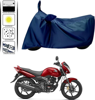 WMIZEXA Waterproof Two Wheeler Cover for Honda(Unicorn, Blue)