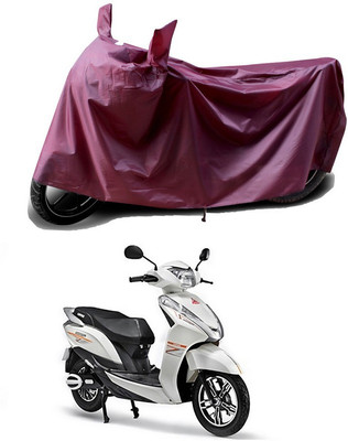 THE REAL ARV Waterproof Two Wheeler Cover for Ampere(Magnus BS6, Maroon)