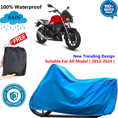 OliverX Waterproof Two Wheeler Cover for Mahindra(Mojo UT 300, Blue)