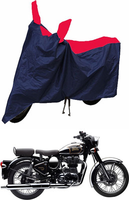 Mdstar Waterproof Two Wheeler Cover for Royal Enfield(Classic Chrome, Red, Blue)