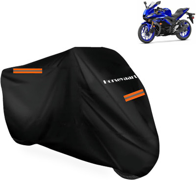 Horseyaart Waterproof Two Wheeler Cover for Yamaha(YZF R3, Black)