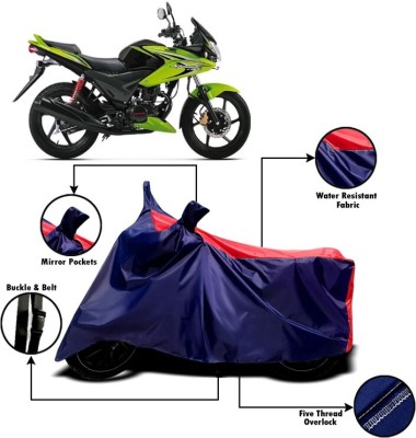 DeepShakshi AUTOMOTIVE Two Wheeler Cover for Hero(Stunner CBF, Red, Blue)