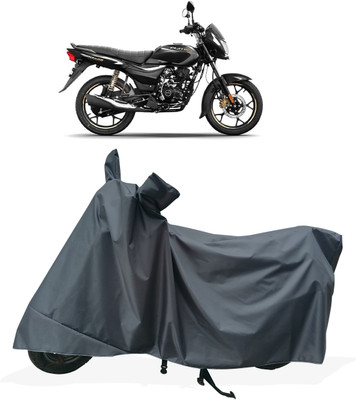 Tricway Two Wheeler Cover for Bajaj(Platina 110 H-Gear BS6, Grey)