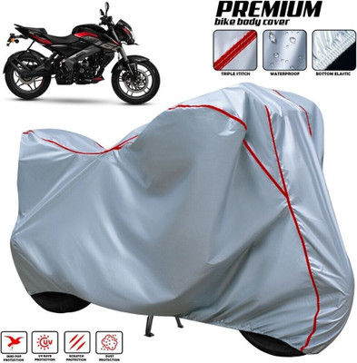 xodi Waterproof Two Wheeler Cover for Bajaj(Pulsar 150 DTS-i, Silver, Red, Multicolor)
