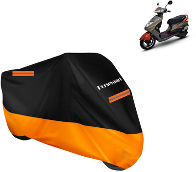 Horseyaart Waterproof Two Wheeler Cover for Okinawa(Ridge, Orange)