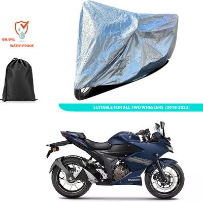 CODOKI Waterproof Two Wheeler Cover for Suzuki(Gixxer SF, Silver)