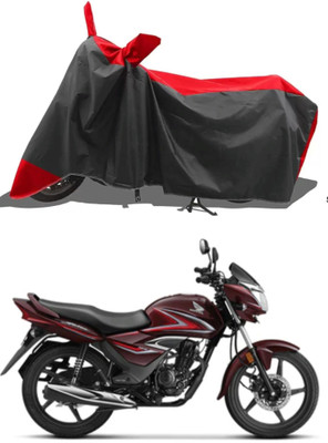 WMIZEXA Waterproof Two Wheeler Cover for Honda(CB Shine, Black, Red)
